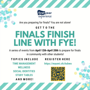 Finals Finish Line with FYE!