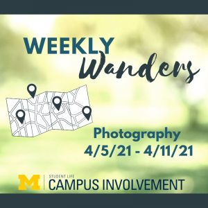 Think about photography in a new way this week!