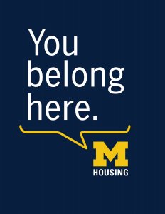 Michigan Housing You Belong Here Slogan