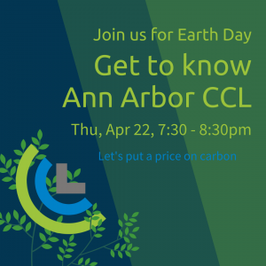 graphic with leaves, CCL logo, and title, date and time of event