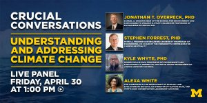 Crucial Conversations: Understanding and Addressing Climate Change on Friday, April 30 at 1pm