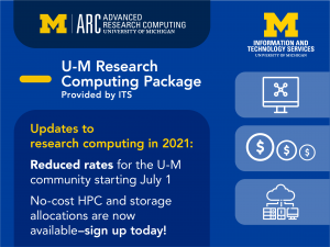 The UMRCP is now available - sign up today via the ARC website, https://arc.umich.edu/UMRCP!