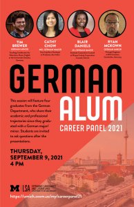 German Alum Career Panel 2021