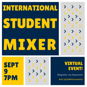 Fall 2021 International Student Mixer