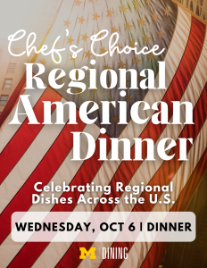 Chef's Choice Regional American Dinner Promotion