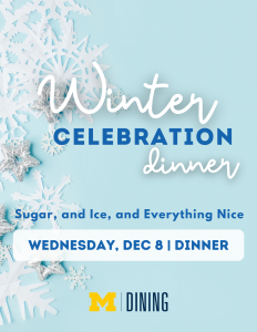 Winter Celebration Dinner Promo