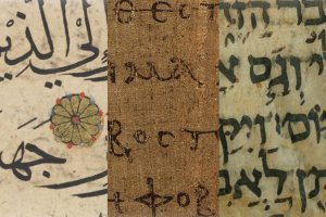 Details from Isl. Ms. 1047; P. Mich. inv. 6238, page 32 (recto); and Mich. Ms. 88, fol. 14v.