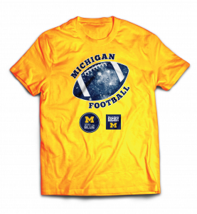 Maize Glow in the Dark Night Game T-shirt with logos