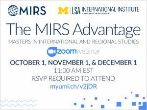 The MIRS Advantage – Masters in International And Regional Studies