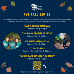 FYE Fall Series Flyer