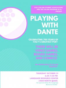 Playing with Dante flyer