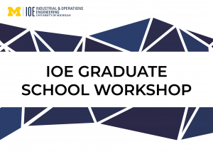 IOE Graduate School Workshop image