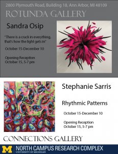 New Works by Sandra Osip and Stephanie Sarris