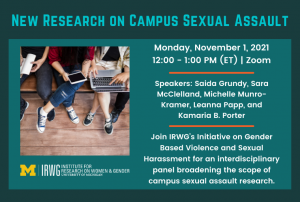 New Research on Campus Sexual Assault