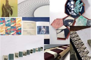 Collage of artists' books