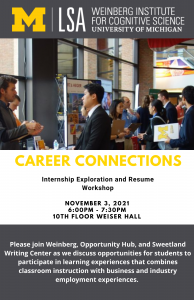 Career Connections flyer