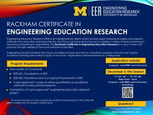 Engineering Education Research (EER)