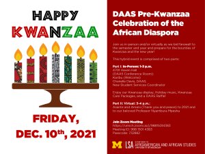 DAAS Kwanzaa Flyer