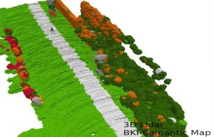3d map generated by robotic sensors