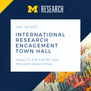 International Research Engagement Town Hall save the date