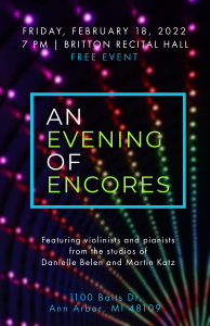 An Evening of Encores