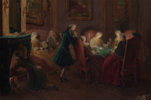 The Cardplayers (detail), Pierre-Louis Dusimel