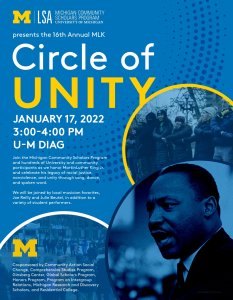 MCSP presents the the 16th Annual MLK Circle of Unity