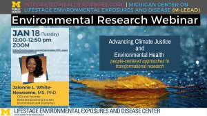 Jan 18 Advancing Climate Justice & Environmental Health