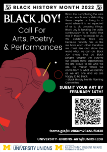 Black History Month: Call for Art Poster