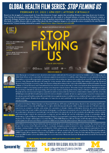 Stop Filming Us Global Health Film Series Panel