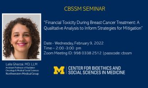 Laila Gharzai, MD Feb 9 Seminar