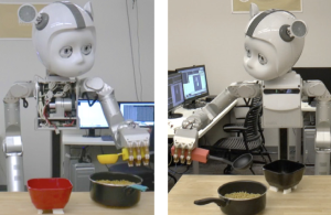 Robot that needs to transfer knowledge to a new situation