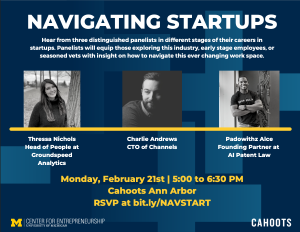 Panelists: Charlie Andrews, Padowithz Alce, and Thressa Nichols