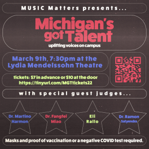 Michigan's Got Talent at Mendelssohn