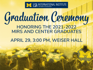 International Institute Graduation Ceremony and Reception