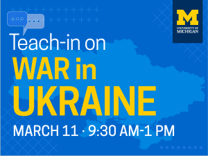 War in Ukraine Teach-In
