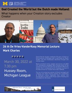 Poster containing talk details