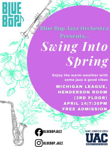 Blue Bop Jazz Orchestra presents Swing Into Spring!