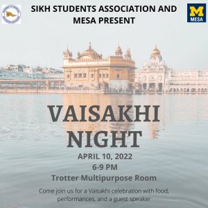 Vaisakhi Night Event Flyer