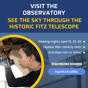 See the sky through the historic Fitz telescope.