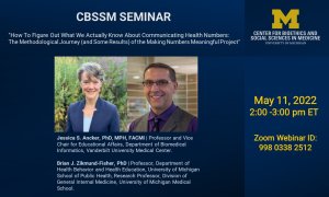 CBSSM May Seminar