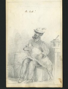 [Klemroth, The Cook with dog][1864], Edgar H. Klemroth Sketches from the Clements Library Image Bank.
