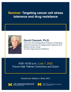 Targeting cancer cell stress tolerance and drug resistance