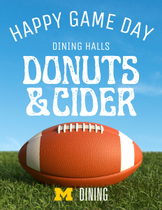 Game Day Cider and Donuts