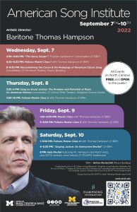 Fellows Masterclass: Thomas Hampson, voice Fellows Masterclass: Thomas Hampson, voice