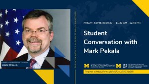 Student Conversation with Mark Pekala