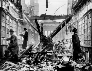 Holland House Library after an air raid