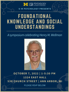 Henry Wellman Symposium flyer