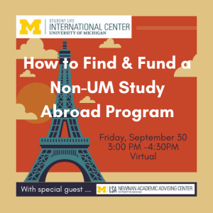 Find & Fund a Non-UM Study Abroad Program