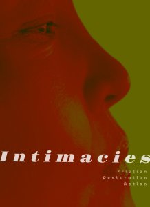 Intimacies cover - design by So Yeon Han, First Year Student at Stamps, University of Michigan
